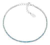 Amen Bracciale Unisex Collezione Tennis Mania. Gioiello Realizzato in Argento 925 di Colore rodio e zirconi Multicolor Acquamarina e Bianchi. Lunghezza: 17 + 3 cm. La referenza è BT1DEBAC17