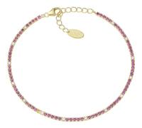 BRACCIALE TENNISMANIA ZIRCONI FUCSIA E BIANCHI AMEN