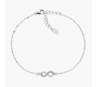 AMEN BRIBBZ3 Bracciale Infinito con Zirconi Bianchi