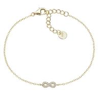 AMEN BRINPGBZ3 Bracciale Mini Infinito Pavé Dorato