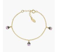 AMEN BRJ3COGRO1 Bracciale Bambina Coccinelle Rosa Pendenti Dorato
