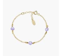 AMEN BRJ3CUGLI3 Bracciale Bambina Cuori Lillà Dorato