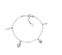 AMEN BRMSCMBBZ1 Bracciale Multicharm Sacro Cuore con Perla