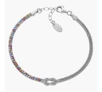 AMEN BRNOAMBMZ16 Bracciale Nodo d'Amore con Zirconi Multicolor