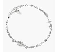 AMEN BROB3 Bracciale Rosario Rodio