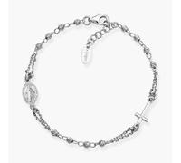 AMEN BROBD3 Bracciale Rosario Argento Diamantato