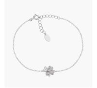 AMEN BRQUBB Bracciale "Quadricuore" in Argento con Zirconi