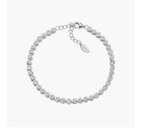 AMEN BT3CUBBZ16 Bracciale Tennis Diamonds con Cuori Bianchi