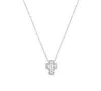 COLLANA MINI DOPPIA CROCE CON ZIRCONI DONNA AMEN