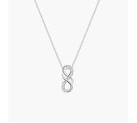 AMEN CLINLUBBZ Collana Amore Infinito con Zirconi in Argento