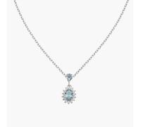 AMEN CLLDPBBLB1 Collana Mini Royal Lady con Zircone Blu London