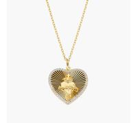 AMEN CLSCCUG Collana Sacro Cuore con Zirconi Bianchi