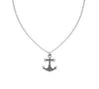 Amen Collana con Ancora in Acciaio e Smalto, Lunghezza 50 + 5 cm Collezione Metropolitan ACCL100