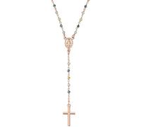 Amen Collana Donna Rosario Cristalli Multicolor Rose Gold CRO10RVVV4