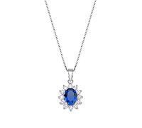 COLLANA ROYAL LADY ZIRCONE BLU DONNA AMEN