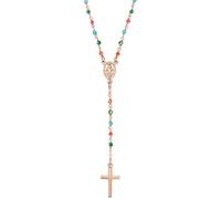 Collana Donna Rosario AMEN CRO10RCVT4 Argento 925% Rosè Croce