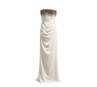 Amen, ,Dresses ,Donna ,Bianco ,S Abito da Sera Monospalla con Cristalli