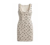Amen, ,Dresses ,Donna ,Multicolore ,S Abito con Motivo Floreale e Paillettes