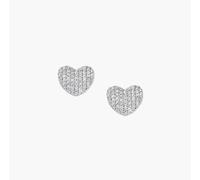 AMEN EFLHBBZ Orecchini Cuore Flat Pavé