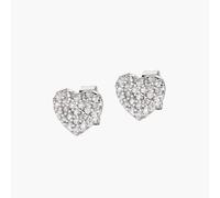 AMEN EHBBZ Orecchini "Cuore" in Argento con Zirconi
