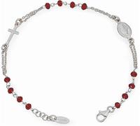 Amen Elegante Bracciale rosario in argento con cristalli BROBR3