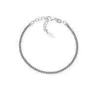 Amen Bracciale Tennis BTBN18 Argento 925 rodiato con zirconi neri Lunghezza 18-21 cm Misura L