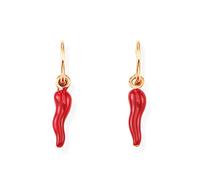 AMEN GIOIELLI Orecchini Cornetto Rosso Argento 925 Rosato ORCORR.