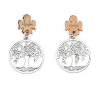 AMEN Orecchini Albero della Vita Angelo Argento Regalo Compleanno Mamma ORALABR