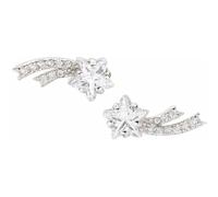 Amen Orecchini Donna Stella Cometa ESTBBZ3 Argento 925 Placcatura Rodio Zirconi Bianchi