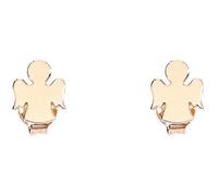 Amen - Orecchini in argento 925, collezione Prega, Ama, colore rosa, taglia unica, orecchini a forma di angelo, senza pietre preziose, Nessuna pietra preziosa