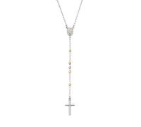 Amen Silver tricolor Collana Rosary CRO30BBRGD