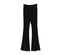 Amen, ,Trousers ,Donna ,Nero ,S Pantaloni neri a vita alta svasati