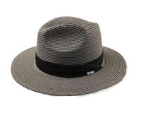 AMENGJ Cappello di Paglia Uomo Cappelli da Sole da 64 cm for Uomo e Donna, a Tesa Larga, da Spiaggia, in Paglia, con Testa Grande, Taglia Grande(Grey,XL 61-64cm)