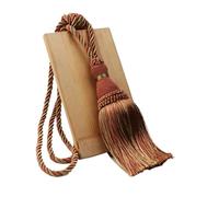 AMENGJ Cordoncino per Tende con Nappe 2 Pezzi Accessori for la Decorazione della casa Tende con Nappe fermacravatta Corda for Tende Fatta a Mano fermacravatta for la Decorazione della Stanza(Orange)