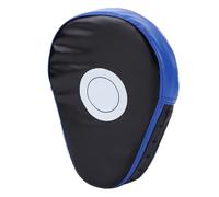 AMENGJ Cuscinetti da Boxe Guantoni da Boxe curvi in Pelle PU, Cuscinetti Traspiranti, Cuscinetto di Messa a Fuoco(Black Blue)