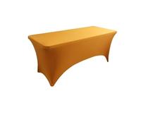AMENGJ Custodia Lettino Massaggio Portatile Tovaglia da Tavolo Rettangolare Elastica in Poliestere Spandex da 5 Piedi. Tovaglia da Cocktail for Matrimoni(Gold)
