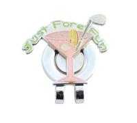 AMENGJ Marcatori per Palline Golf Accessori Accessori da Golf, marcatore for Palline, Clip for Cappello, Segno in Metallo Rimovibile(Color 1)