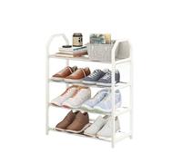 AMENGJ Scarpiera Scarpiera 3/4 multistrato e salvaspazio for un semplice stoccaggio domestico scaffali a tre quattro strati(White)