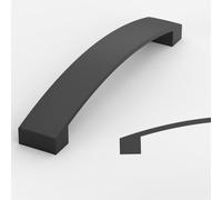 Amerdeco 10 pezzi Maniglie per Mobili Nero da Cucina Distanza fori 128mm Maniglie cucina armadietti in maniglie cucina per maniglie cassetti UK0021