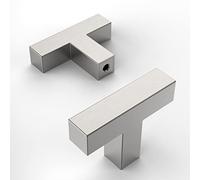 Amerdeco 10 pezzi Pomelli per Mobili Nickel rotto per Mobili da Cucina Pomelli Acciaio Inox per Mobili Piazza maniglie con vite pomelli per cassetti