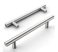 Amerdeco 12 pezzi Maniglie per Mobili da Cucina Nickel rotto Maniglie cucina Distanza fori 128 mm armadietti in acciaio inossidabile per mobili da cucina Decorazioni per la casa