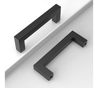 Amerdeco 20 pezzi Maniglie per Mobili da Cucina Nero Maniglie cucina Distanza fori 96 mm armadietti in acciaio inossidabile per mobili da cucina maniglie per mobili per ante da cucina