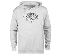 Ameretee Dire Straits Love Over Gold Pullover Unisex con Cappuccio Grigio Semplice