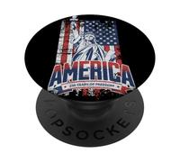 America 250° Anniversario del 4 Luglio PopSockets PopGrip Adesivo