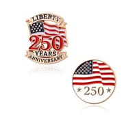 America 250° compleanno spilla da bavero per il 4 luglio Accessori per abiti da abito Spille USA 250° anniversario per 250 Anniversario USA Spilla da bavero per il quarto di luglio Accessori per il
