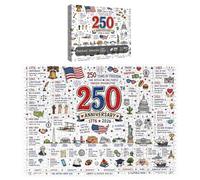 America 250 Puzzle Puzzle Educativo 1000 Pezzi Patriottico