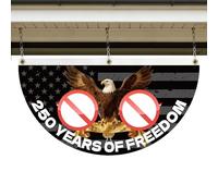 America 250th Flag - Polyester Banner for Veterans | 1776 2026 Yard Fan Flag, Independence Day Memorial Day Patio Display, History Enthusiasts Celebration, Ceremony Reception Holiday