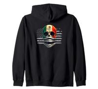 America Americana Messicana Pride Bandiera Messico Roots Heritage Felpa con Cappuccio