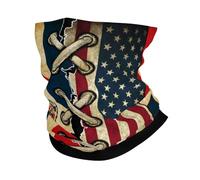 America And Dominican Republic Dominicans Republic Flag Vintage Combine Donna Uomo Bandana Morbido Copricollo Protezione Solare Scaldacollo per Passeggiata Trekking Sci Montagna