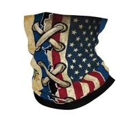 America And El Salvadorean Flag Vintage Combine Donna Uomo Bandana Leggero Scaldacollo Elastico Copricollo per Passeggiata Invernale Escursionismo Sport
